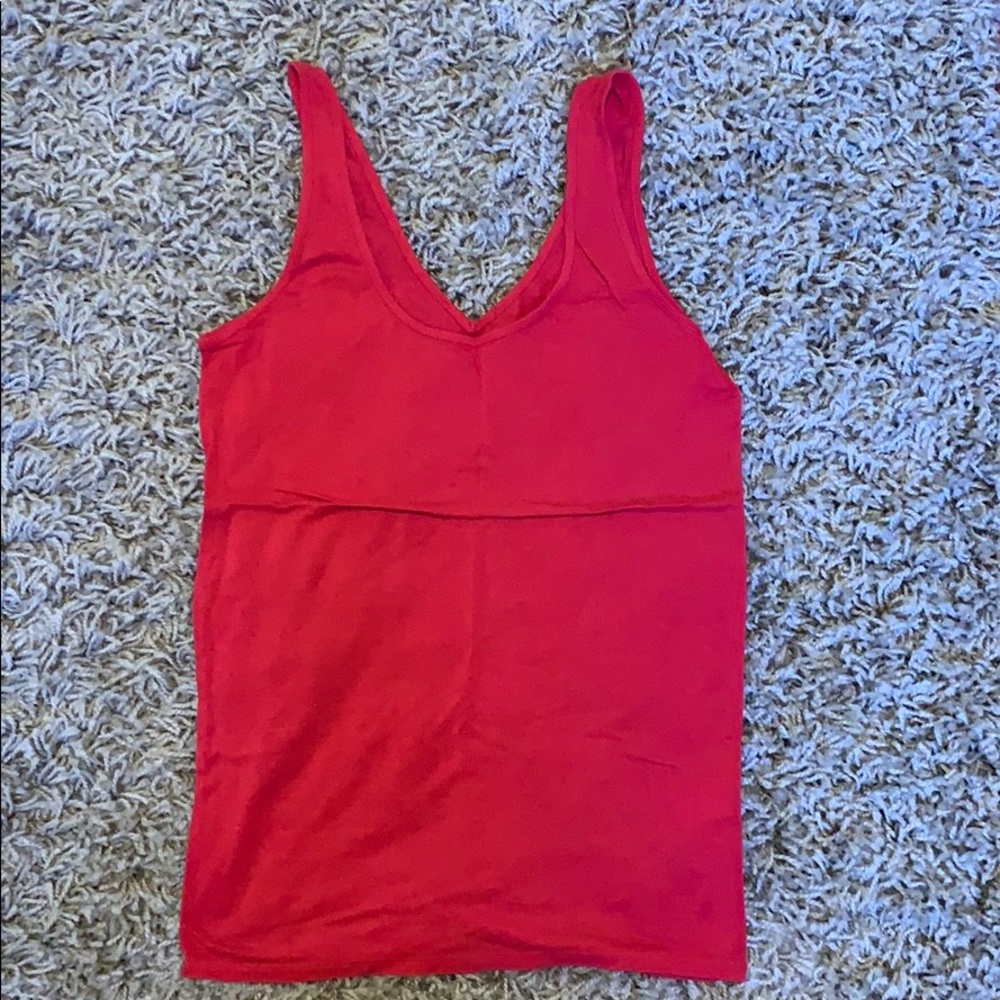 Red lucky reversible tank top